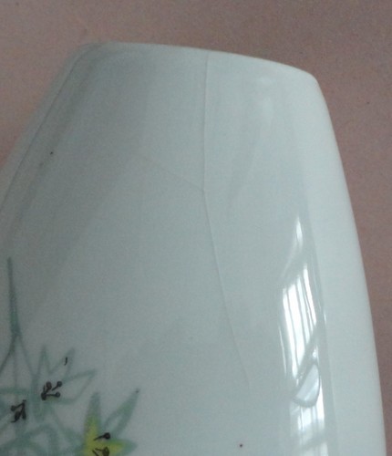HUTSCHENREUTHER Art Deco WILD ALPINE FLOWERS Vintage Porcelain Pitcher EWER VASE - Picture 10 of 11