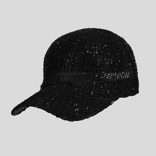 Lady Sequin Baseball Cap Hat Hollow Adjustable Breathable Sun Summer Sport Shiny - Picture 14 of 14