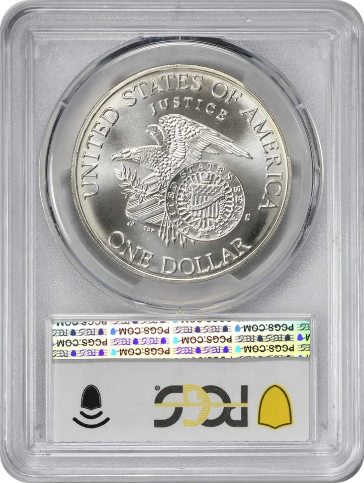 1998-S RFK Robert F Kenendy Silver Commemorative Dollar MS69 PCGS Mint State 69 - Image 2 of 2