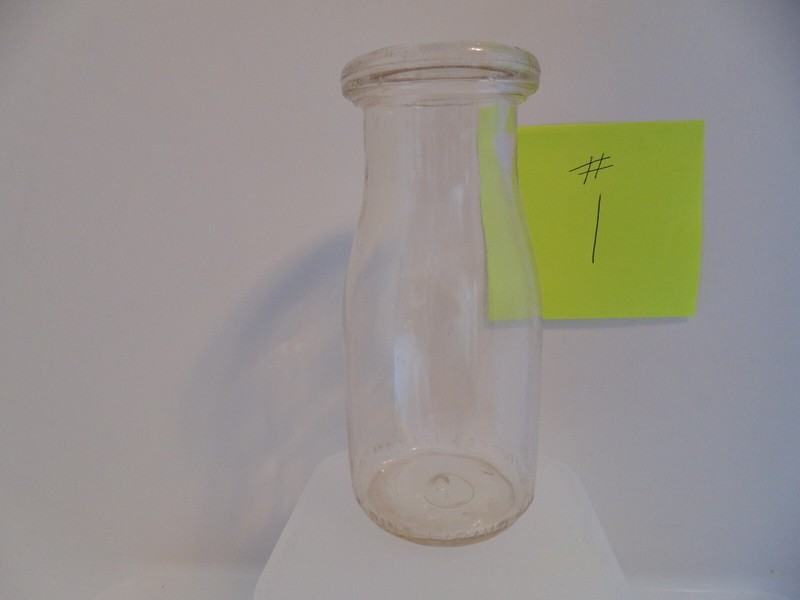 Vintage Thatcher "MTC" Glass Manufacturing Company Half Pint Milk Bottle