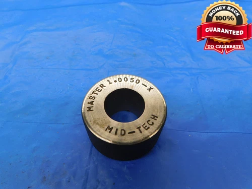 1.0050 CL X MASTER PLAIN BORE RING GAGE 1.0000 +.0050 1.0 25.527 mm 1.005
