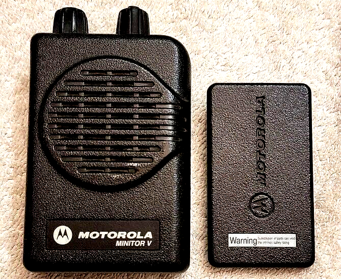 Motorola Minitor V Minitor 5 VHF pager W/ Charger, No Battery eBay