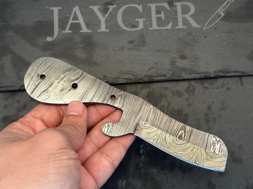 Handmade Pattern Welded Damascus Steel Blank Blade-Hunting- Knife Making-B264 - Picture 5 of 5