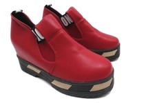 Women's Ankle Boots Platform High Heel Round Toe Thick Sole Shoes Size 38