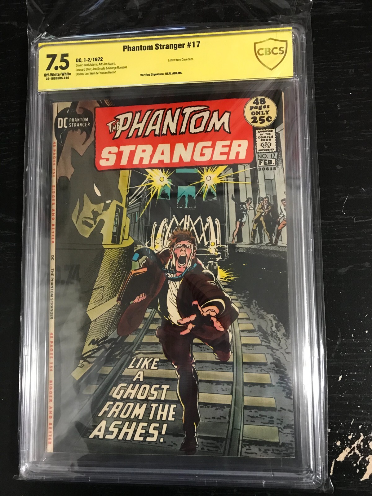 Phantom Stranger #17 DC 1972 CBCS VS OW/WP Verified Signature - Main Image