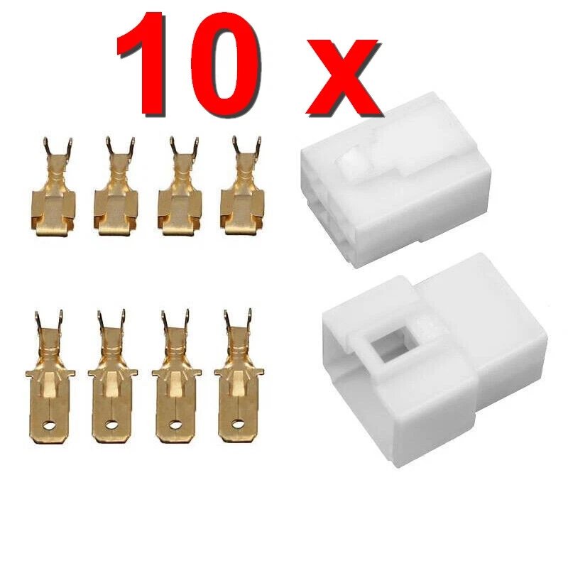 Gehäuse für Flachsteckhülse 2,8mm, 4-pol. (fastin-faston) in KFZ-Elektrik > Kabelschuhe & Steckverbindunge > Flachsteckergehäuse Gehäuse für Flachsteckhülse 2,8mm, 4-pol. (fastin-faston) in KFZ-Elektrik > Kabelschuhe & Steckverbindunge > Flachsteckergehäuse
