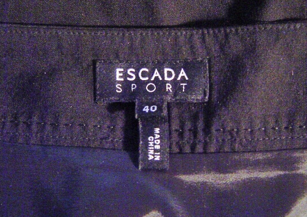 Escada Sport Pencil Skirt Black Finest Wool Knee … - image 3