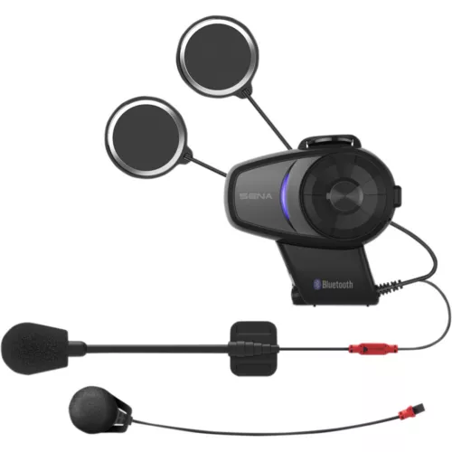 SENA 10S Bluetooth Headset/Intercom for Scooter/Motorcycle Helmets (10S-01)