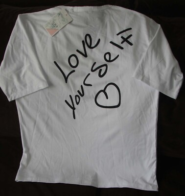 Nice Love Yourself Self-love Shirt Men Women Shirt T-Shirt 100% Cotton White