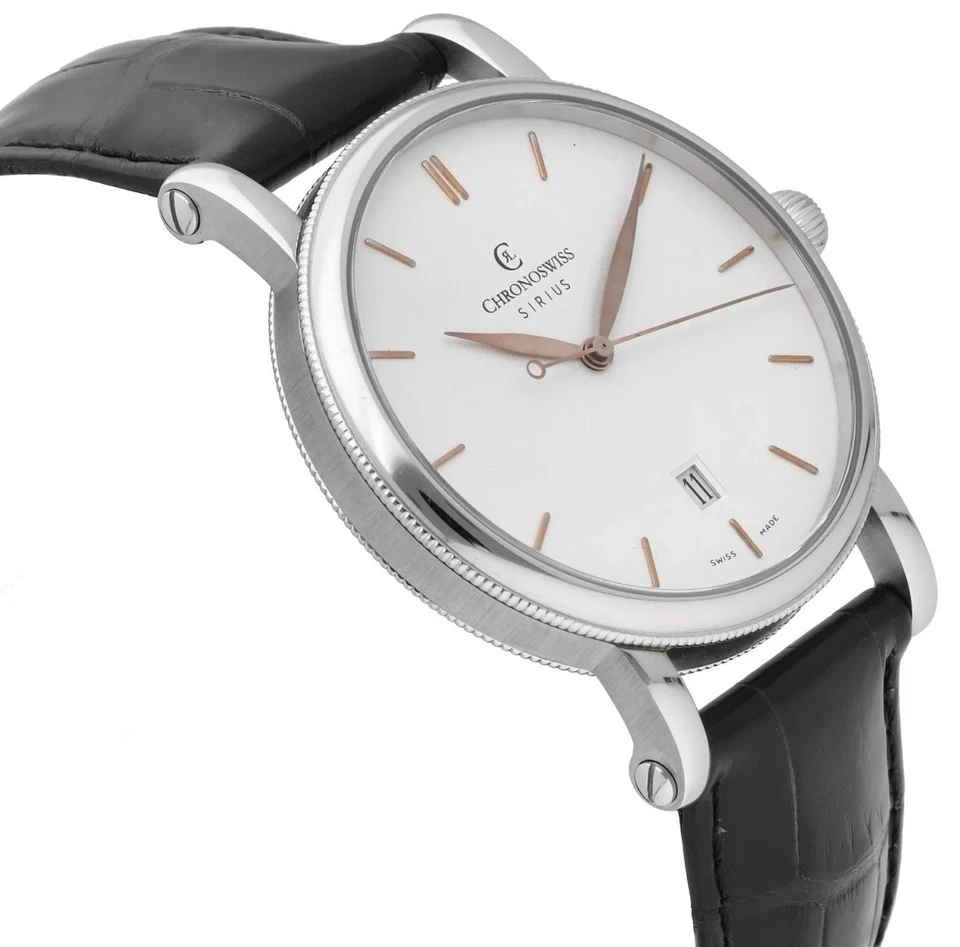 Reloj automático para hombre Chronoswiss Sirius esfera plateada 40 mm CH-2893.1 Foto 3 de 4