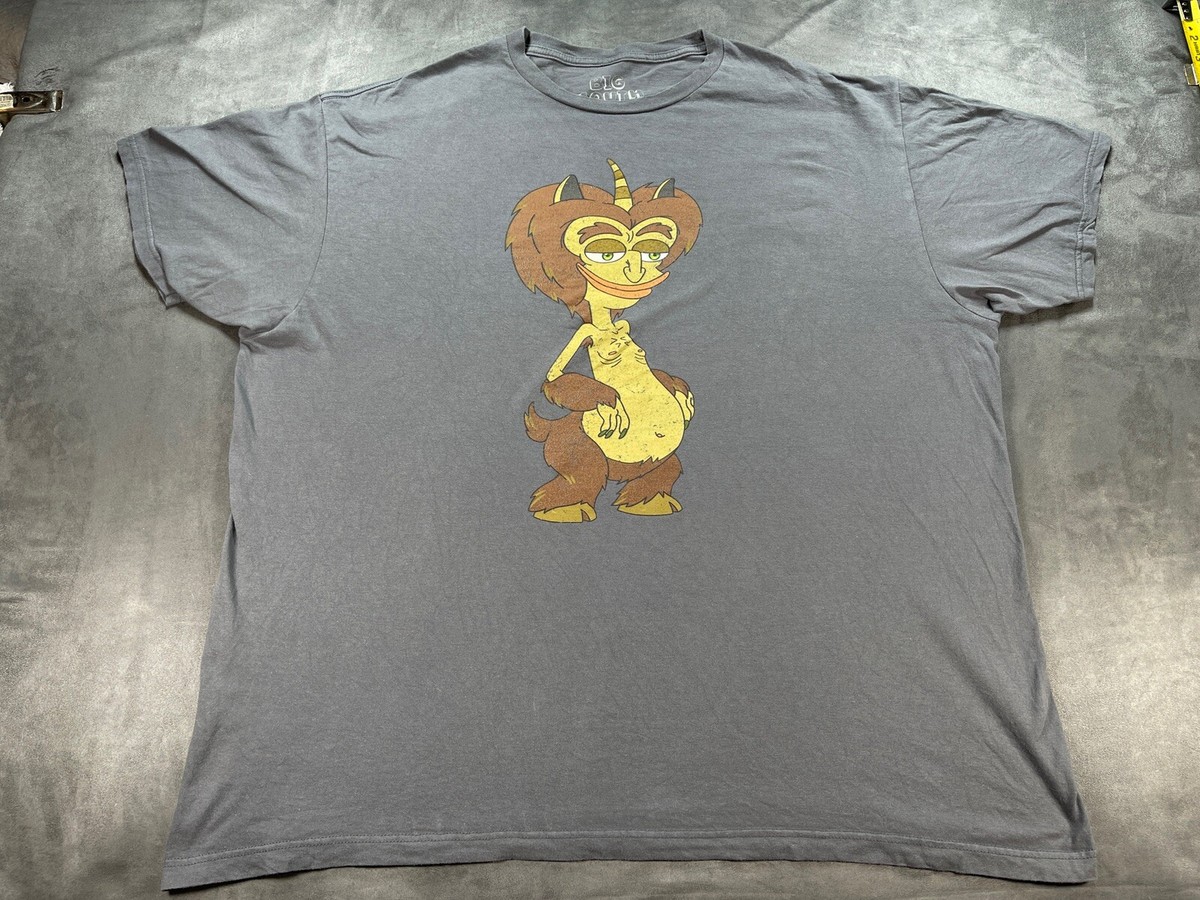 Netflix Big Mouth Anime Cartoon 3Xl Gray Shirt The hormone Monster