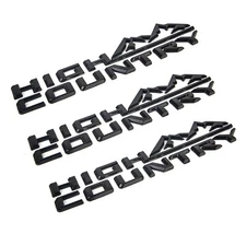 3X Gloss High Country Emblem Fender Door Tailgate Badge For Tahoe  Silverado OEM