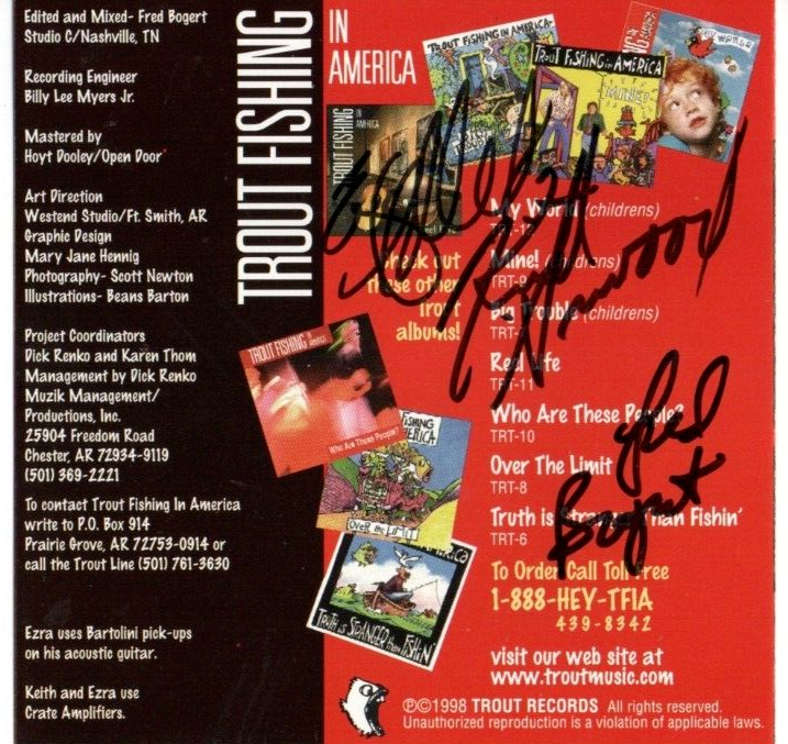 TROUT FISHING IN AMERICAFAMILY MUSIC PARTY CD (AUTOGRAPHED 3X