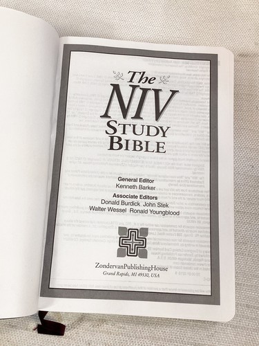 The NIV Study Bible New International Version 1995 Zondervan 10th Anniversary - Bild 5 von 6