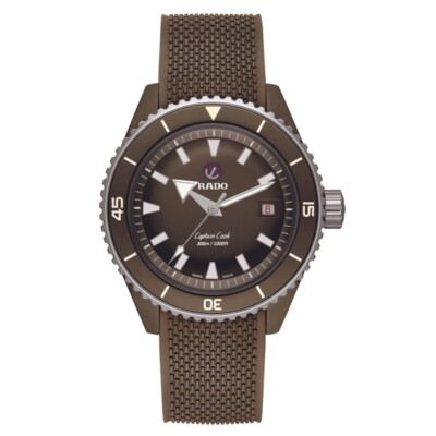 Rado Captain Cook  Auto 43mm Rubber Men's Watch R32130318