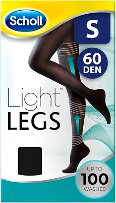 DR. SCHOLL'S Scholl Light Legs Compression Tights for Women - 60 Denier - Black - Small