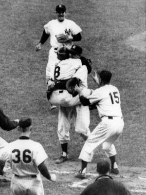 527141 DON LARSEN PERFECT GAME BASEBALL 36x24 WALL PRINT POSTER