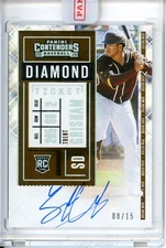 2020 Panini Contenders Trent Clark Grisham 126 Diamond Ticket Rookie Auto 08/15