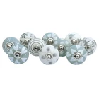 Hand Painted Vintage Ceramic Knobs for Kitchen Cabinet & Drawer Pulls Set of 10