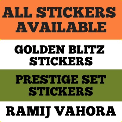 ALL SET STICKERS + GOLDEN BLITZ - AVAILABLE ( 1-2-3-4-5   ) JINGLE JOY ALBUM