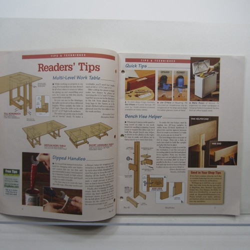 Woodsmith ShopNotes 67 Rotary Tool Case Router Bits, Mini Lathe Stand, Miter Saw - Picture 4 of 12