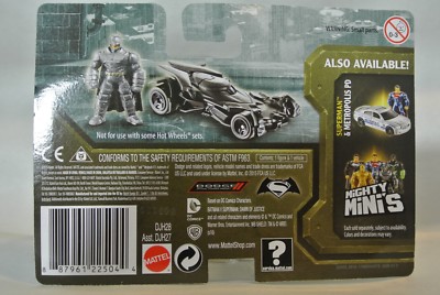 Batman & Batmobile Hot Wheels Hotwheels Mattel V Superman DC