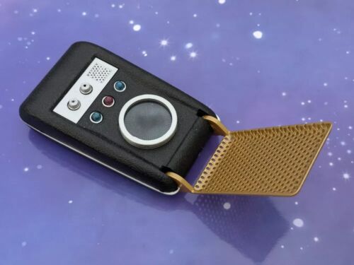 Star Trek Communicator Electronic Light & Sound Prop Toy Classic Original Series - Picture 9 of 13