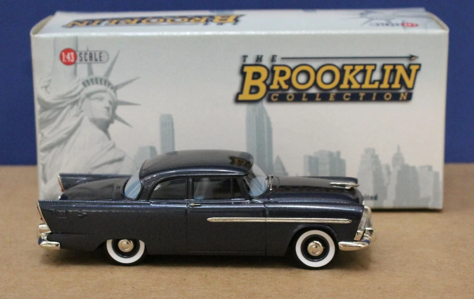 Brooklin 103 1956 Plymouth Plaza 2 puertas Club sedán carbón 1:43 como nuevo/caja 2003 Foto 3 de 4
