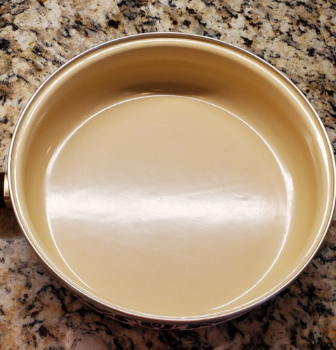 Pfaltzgraff VILLAGE Cookware Set 5 Pc DUTCH OVEN SKILLET SAUCE PANS Beige Brown - Picture 8 of 20