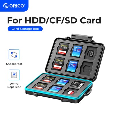 ORICO SD Card Storage Case Holder for Multi SD TF Card SSD/HDD Waterproof 