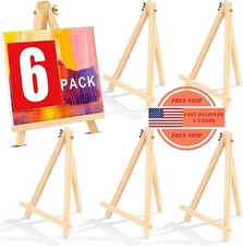 Paquete de 6 caballetes de madera de 9 pulgadas, soporte de caballete para
