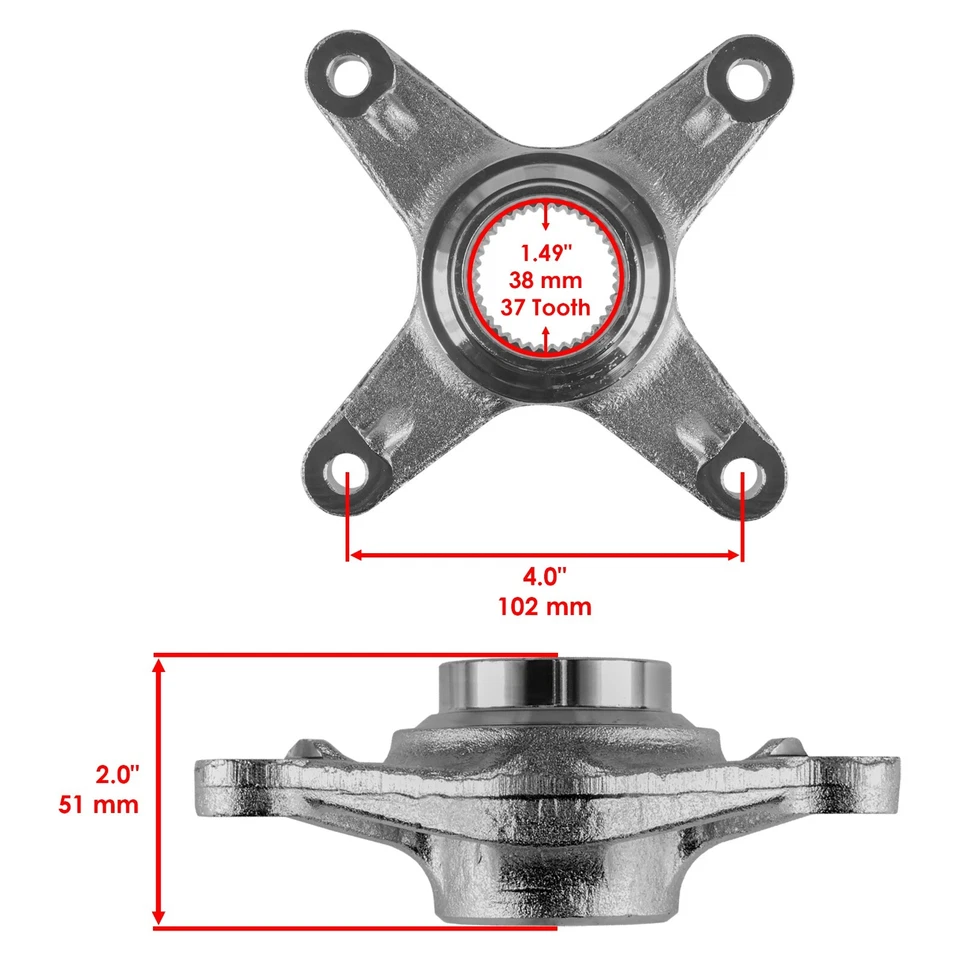 Rear Axle Sprocket Hub Collar for Yamaha Raptor 700 700R YFM700R 2006-2012 - Image 2 of 4