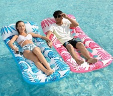Inflatable Pool Float Lounge 2 Pack Floaties Rafts Adults Floating Lounger Sun