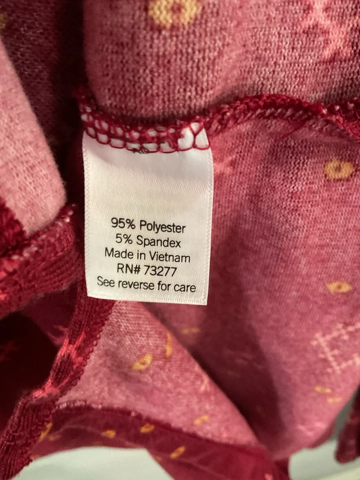 Conjunto de pijama y pantalón Sonoma L rojo patrón suave Foto 3 de 4