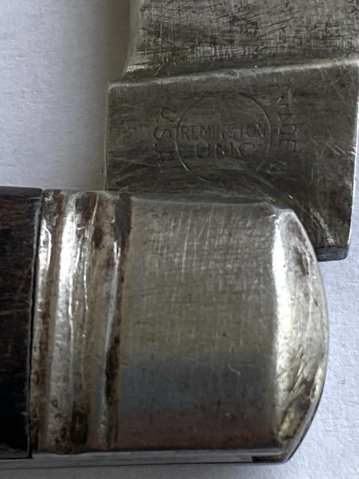 🔥🔥 Faca utilitária vintage Remington UMC Jack 1922–1940 4” alças de madeira - Imagem 3 de 4