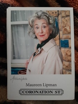 Coronation Street Castcard PP von Maureen Lipman aka Evelyn Plummer