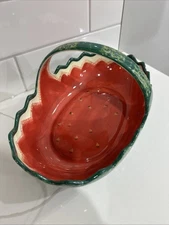 Harry 🍉 David Ceramic Watermelon Dish serving bowl basket picnic barbecue large