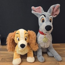 Official Disney Store Lady and Tramp Plush Soft Toys Set of 2 Lady & Tramp