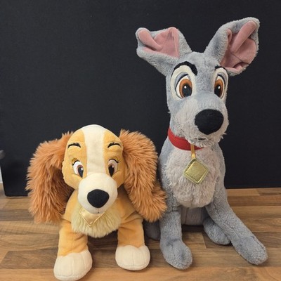Offizielles Disney Store Lady und Tramp Plüschtiere 2er Set Lady & Tramp