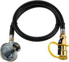 Low Pressure 1LB Propane Tank Gas Regulator Valve with 1/4'' Quick Connect... 