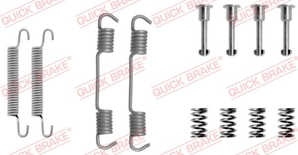 ZubehöRsatz Feststellbremsbacken Quick Brake 105-0708 FüR A3 Audi BMW Z3 8L1 TDI-image