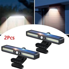 2x Clip on Solar Light Outdoor 36LED Waterproof Motion Sensor Outdoor for Fences