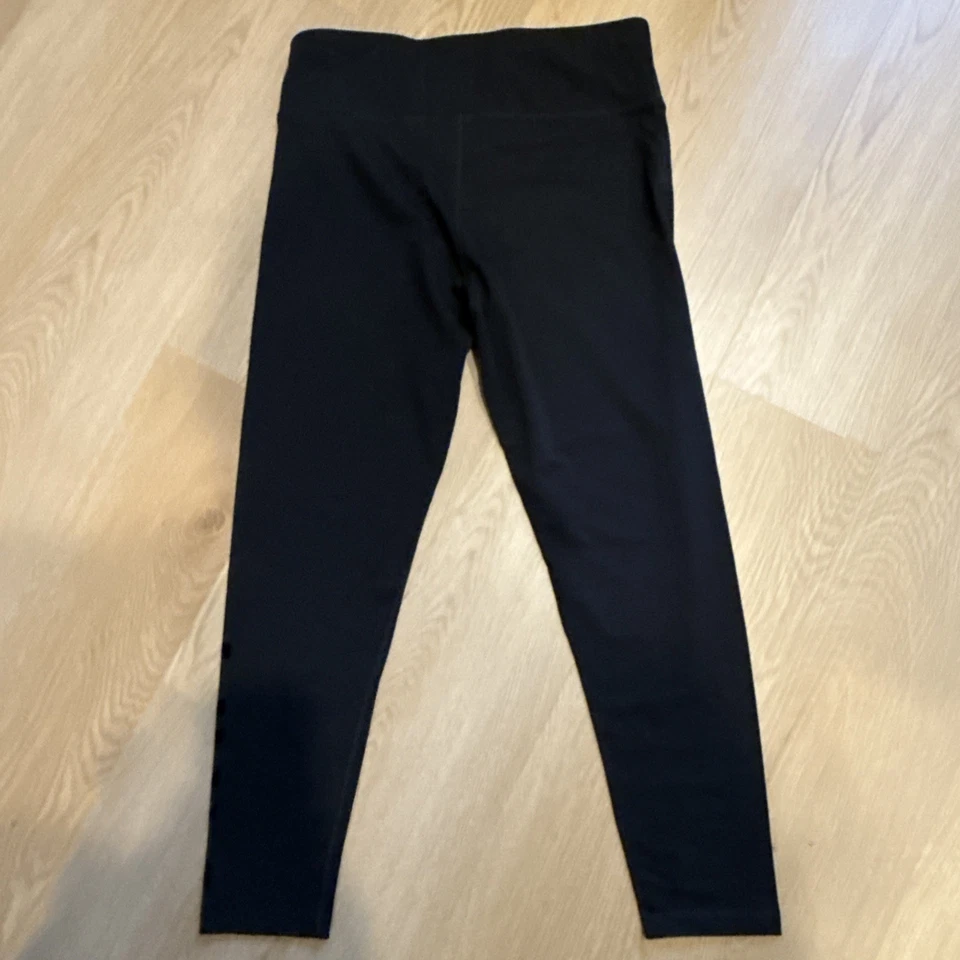 🖤 Leggings DKNY Sport XL - Pantalones de yoga elásticos con logotipo audaz | Athleisure Chic Foto 4 de 4