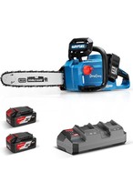 Dong Cheng 40V MAX Brushless Cordless Chainsaw, 16(41cm) Oregon Bar and Chain