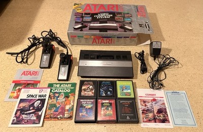 Atari 2600 Junior Konsole PAL in OVP 6 Spiele Flyer getestet