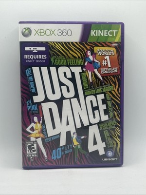 Just Dance 4 Microsoft Xbox 360 2012 Case Manual Disc Tested Great Authentic