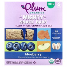Mighty Snack Bars , Tots, Blueberry, 6 Bars, 0.67 oz 19 g Each