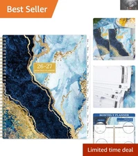 2026-2027 Monthly Organizer - Thicker Paper, Double-Side Pocket & More