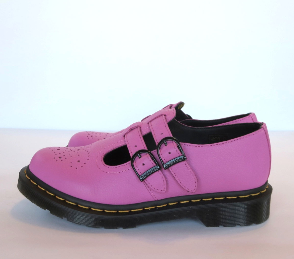 Dr Martens Mary Jane Shoes (Size 8) Women's NEW Leather Pink