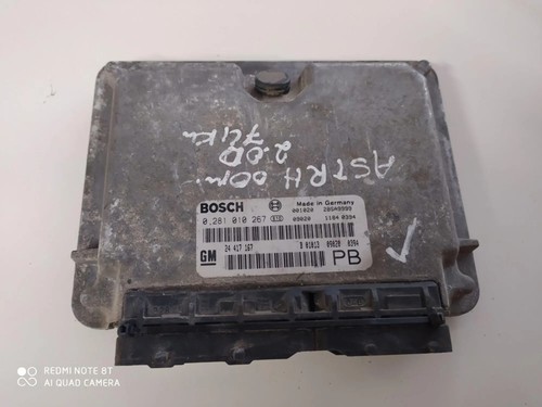OPEL ASTRA H L48 Motorsteuergerät ECU 0281010267 2.00 Diesel 74kw 2001 28604442